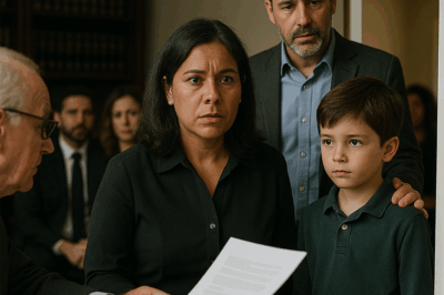 Nunca imaginé que asistir a la lectura del testamento de un familiar nos revelaría un secreto tan impactante, pero lo que descubrí allí sobre mi esposo y un niño que vivía justo al lado transformó para siempre toda mi realidad