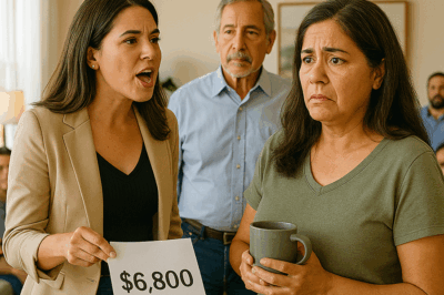 Mi hermana anunció delante de quince familiares que triplicaría