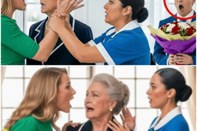 “¡GIRO IMPACTANTE EN UNA MANSIÓN DE LUJO! Un millonario descubre de manera inesperada a su prometida faltándole al respeto a su madre, pero lo que nadie imaginó fue la reacción silenciosa de la empleada doméstica, quien decide intervenir con un acto tan inesperado como valiente, desencadenando un giro que pondrá a prueba lealtades, secretos y verdades ocultas”