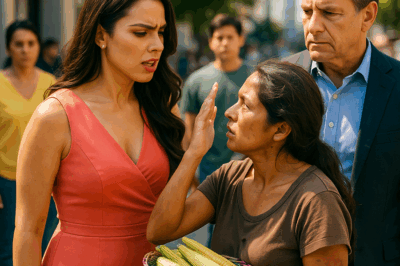 “Una mujer rica humilló a una vendedora ambulante frente a todos sin saber que alguien muy poderoso la estaba observando. Lo que parecía una simple discusión en plena calle se convirtió en una historia que hizo temblar a la alta sociedad. Días después, el destino le devolvió el golpe de la forma más inesperada, revelando una verdad que dejó a todos los presentes sin palabras y cambió sus vidas para siempre.”
