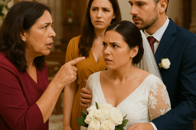 “El día de mi boda, mi propia madre irrumpió entre los invitados para gritar que no financiaría ‘a esa hijastra’. Pero lo que hice después —y lo que descubrieron todos cuando revelé la verdad frente al altar— cambió para siempre la dinámica de mi familia, sacó a la luz secretos enterrados y dejó a la mitad de los invitados en completo silencio.”