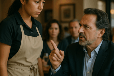 “En un restaurante elegante, un billonario presumido intentó humillar a una joven mesera lanzando un comentario sarcástico en francés para ridiculizarla delante de todos… pero jamás esperó que la respuesta perfecta de la mujer, también en francés, destruyera su ego en cuestión de segundos, dejando a toda la clientela en un silencio absoluto y provocando un giro inesperado que nadie vio venir.”