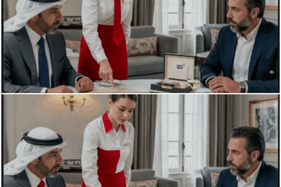 “Cuando una camarera joven e inesperadamente políglota alzó la voz y declaró con firmeza que un documento presentado era falso, nadie imaginó que estaba a punto de impedir una estafa millonaria contra un viajero de alto perfil; lo que ocurrió después reveló secretos, alianzas y un giro tan sorprendente que transformó para siempre el destino de quienes estuvieron presentes.”