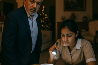 “El multimillonario regresó a su mansión una noche y escuchó un ruido en el salón. Pensó que era un intruso, pero cuando encendió la luz se quedó paralizado: su empleada doméstica estaba sentada en el suelo, estudiando a la tenue luz de una vela. Lo que descubrió sobre ella lo conmovió profundamente, y la decisión que tomó después cambió no solo la vida de la joven, sino también la suya para siempre.”