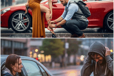 Un padre soltero que corría desesperado hacia la entrevista más importante de su vida decidió detenerse para ayudar a una desconocida creyendo que perdería su única oportunidad, pero nunca imaginó que aquella mujer, aparentemente común y vulnerable, era en realidad una poderosa directora ejecutiva cuyo agradecimiento transformaría su destino por completo y revelaría un giro tan inesperado que dejaría a todos profundamente sorprendidos.