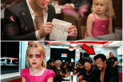 “La niña escribió la palabra ‘AYUDA’ en una servilleta con manos temblorosas, esperando que el mesero la viera… pero quien la notó primero fue el empresario más enigmático y temido del lugar, sentado en la mesa 15. Lo que hizo después dejó a todos los presentes paralizados: un giro lleno de tensión, misterio y revelaciones ocultas que transformó por completo el rumbo de aquella tranquila noche en el restaurante.”