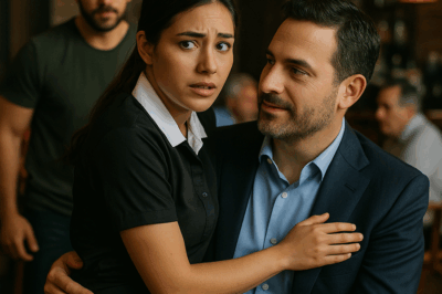 “Una mesera desesperada se sentó en el regazo de un desconocido para escapar de su ex… sin saber que aquel hombre era un multimillonario con un pasado misterioso. Lo que él le susurró al oído cambió su destino para siempre: una historia de valentía, secretos y giros inesperados que demuestran que a veces el peligro puede convertirse en salvación.”