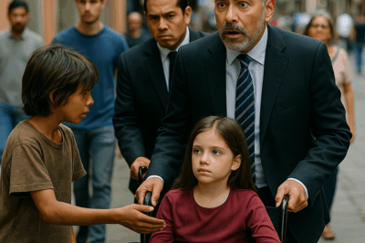 “Un joven mendigo se acercó al millonario y le dijo con voz firme: ‘Señor, puedo hacer que su hija vuelva a caminar’. El empresario se detuvo, incrédulo. Pero lo que sucedió después dejó a todos sin palabras. Una historia llena de misterio, fe y segundas oportunidades que demuestra que los milagros pueden venir de donde menos los esperamos… incluso de las manos de quien no tiene nada más que ofrecer que esperanza.”