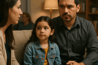 “Una mujer abrió su puerta a un padre soltero y su hija durante una tormenta — no sabía que al día siguiente él se sentaría en la oficina del director general, y que su vida cambiaría para siempre. Lo que parecía un simple acto de bondad escondía un secreto que nadie podía imaginar, una historia de humildad, destino y redención que dejó sin palabras a toda la empresa.”