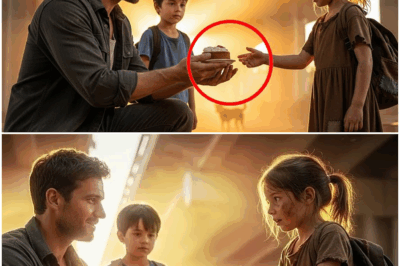 Un padre soltero que apenas tenía dinero para alimentar a su hijo decidió regalar un pequeño pastel a una niña mendiga sin imaginar que aquel gesto humilde marcaría su destino; años después, cuando la vida parecía cerrarle todas las puertas, ella regresó convertida en una poderosa directora ejecutiva cuyo inesperado reencuentro reveló una verdad sorprendente que cambiaría sus vidas para siempre.