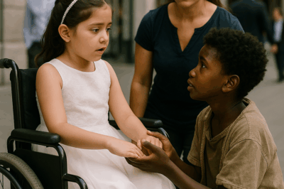“Una niña que no podía caminar desde su nacimiento volvió a ponerse de pie gracias a un gesto inesperado: un niño pobre que se acercó en la calle, le pidió bailar y dijo que la haría andar otra vez. Nadie creyó en sus palabras hasta que ocurrió lo imposible. Lo que pasó después conmovió a todos los presentes y dejó al padre de la niña sin poder contener las lágrimas.”
