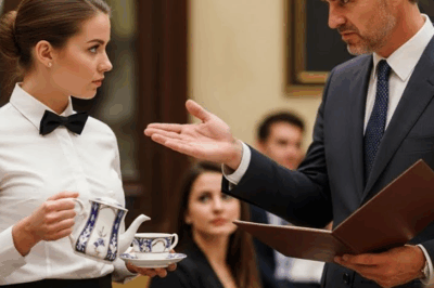 “El millonario que humillaba a todos ENMUDeció cuando la mesera novata reveló, frente a un restaurante lleno, el secreto que podía destruir su reputación para siempre… y nadie estaba preparado para lo que ocurrió después.”