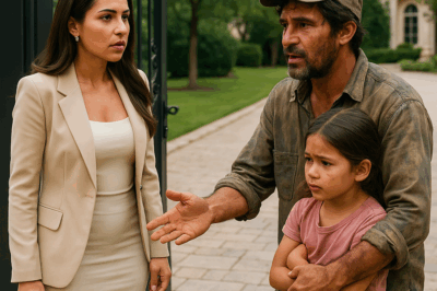 “‘¿Puedo arreglar su portón a cambio de un baño?’—dijo el padre soltero pobre a la millonaria sin imaginar que aquella pregunta cambiaría su destino, el de su hija… y el de la mujer que creía haberlo perdido todo.”