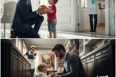 “Una humilde faxineadora llevó a su hijo al trabajo creyendo que sería un día normal… pero jamás imaginó que el gesto inesperado de su jefe millonario revelaría un secreto oculto durante años, cambiando para siempre la vida del niño y desatando una reacción en cadena que dejó a todos en la mansión sin palabras.”