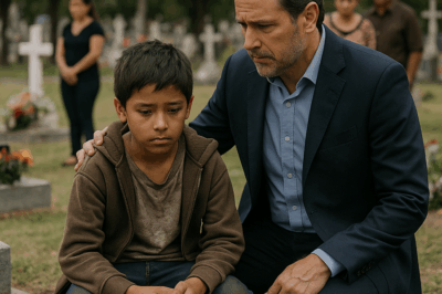 “Millonario visita la tumba de su hijo años después de su muerte… pero encuentra a un niño desconocido rezando junto a la lápida. Lo que descubre sobre él y el pasado oculto de su propia familia desata una historia tan conmovedora y misteriosa que deja a todos sin palabras — Nadie imaginó lo que ese pequeño guardaba en el corazón.”