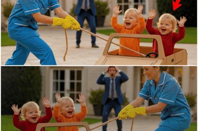 “El millonario jamás imaginó que al abrir la puerta de la sala de juegos encontraría a sus propios gemelos escondidos dentro de una simple caja de juguetes, riendo como nunca antes; lo que vio provocó un impacto tan profundo que rompió su coraza emocional, reveló una verdad que llevaba años ignorando y transformó completamente la forma en que entendía la felicidad.”