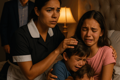 “Los hijos del millonario lloraban cada noche tras la pérdida de su madre… hasta que la humilde empleada del hogar hizo algo tan inesperado que conmovió incluso al propio empresario y cambió sus vidas para siempre.”