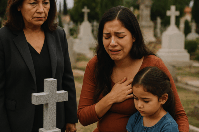 “Una exitosa empresaria visitó la tumba de su hijo como cada año, pero ese día algo cambió: encontró a una joven desconocida llorando junto a una niña pequeña… lo que descubrió en los minutos siguientes reveló un secreto que había permanecido oculto durante años y que transformaría su vida para siempre.”