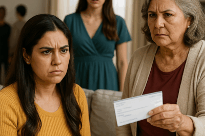 “¡Insólito giro familiar! Mi suegra viajó al extranjero y volvió con la ex de mi marido: frente a todos, me lanzó un cheque de 250.000 euros para que desapareciera… pero lo que hice después dejó a toda la familia sin aliento”