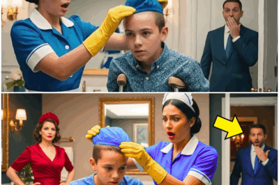 “El Día en que una Empleada Doméstica Descubrió Algo ‘Inexplicablemente Extraño’ en el Hijo de un Magnate y Se Atrevió a Retirar Aquello que Nadie Más Quiso Enfrentar, Desencadenando una Ola de Sospechas, Revelaciones Familiares, Secretos Ocultos y una Investigación que Cambió el Rumbo de la Mansión para Siempre”