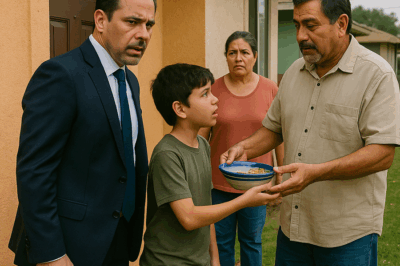 😱 “¡Millonario Regresa de un Largo Viaje y Encuentra a Su Hijo Pidiendo Comida al Vecino! — Lo Que Descubrió Después Reveló Un Secreto Familiar Que Nadie Imaginaba, Cambiando Para Siempre La Historia De Una De Las Familias Más Poderosas Del País.”