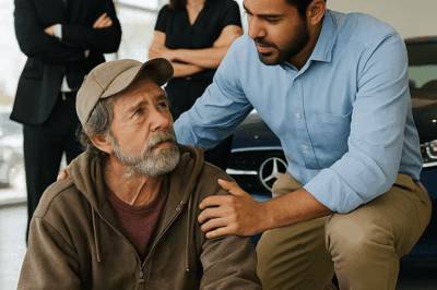 “Un multimillonario decidió disfrazarse de hombre pobre y entrar a su empresa para poner a prueba la humanidad de sus empleados. Nadie lo reconoció. Algunos lo ignoraron, otros lo humillaron. Pero uno de ellos hizo algo tan inesperado que dejó a todos en silencio. Lo que comenzó como un experimento se convirtió en una lección de vida que cambiaría la forma en que el empresario veía el éxito y la verdadera riqueza.”