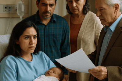 “Acababa de dar a luz cuando sus suegros entraron en la habitación con papeles de divorcio — pero no sabían que la mujer a la que intentaban humillar era una multimillonaria en secreto. Lo que ocurrió minutos después dejó a todos en shock: una venganza silenciosa, una verdad oculta durante años y un giro que transformó por completo el destino de la familia más poderosa de la ciudad.”