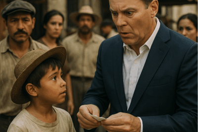 “El Niño que No Sabía Leer Entregó un Simple Papel al Millonario… Pero al Abrirlo, Él Quedó Paralizado: Un Mensaje Inesperado, un Encuentro Cargado de Misterio y una Revelación Capaz de Cambiar la Vida de Todos los Presentes en Aquel Lugar”