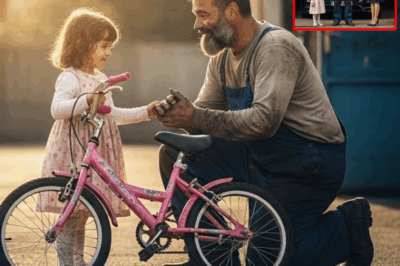 “Arregló la Bicicleta de una Niña sin Cobrar un Centavo… Pero Jamás Imaginó que Aquel Gesto Desencadenaría una Cadena de Sucesos Inexplicables: La Visita que Recibió al Día Siguiente, la Revelación que Sacudió Su Rutina y el Increíble Giro que Transformó por Completo su Vida con una Historia Tan Sorprendente como Imposible de Olvidar”