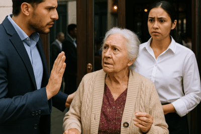 “Le negaron la entrada al restaurante por su ropa vieja y su aspecto humilde, sin imaginar que esa anciana era en realidad la dueña del lugar. Lo que hizo minutos después dejó sin palabras a empleados y clientes: una historia de humildad, justicia y una lección que nadie olvidará sobre el verdadero valor de las personas.”