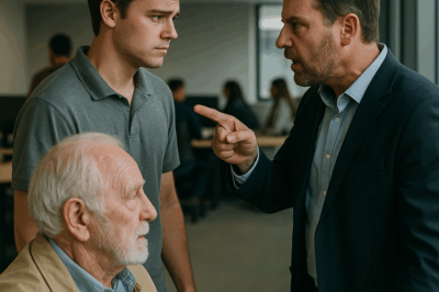 “Un joven fue despedido por ayudar a un anciano en su trabajo, sin saber que aquel hombre humilde escondía un secreto. Días después, cuando la verdad salió a la luz, su exjefe quedó paralizado y todo el personal presenció una lección de humanidad que jamás olvidarán.”