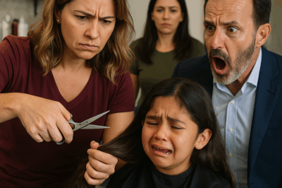 “Ella lloraba suplicando que no le cortaran el cabello… hasta que el millonario entró gritando y lo que hizo dejó a todos en shock: una historia de amor paternal, redención y dignidad que conmovió al país entero.”