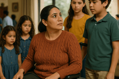 “Durante años, ninguna niñera logró soportar ni un solo día con los cuatro hijos del millonario… hasta que apareció una mujer en silla de ruedas cuyo pasado oculto, determinación inexplicable y misteriosa conexión con la familia desencadenaron un giro tan sorprendente que nadie en la mansión pudo entenderlo al principio”