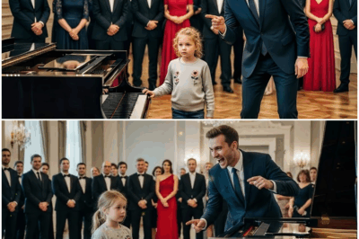 “El millonario hizo un comentario despreocupado a la niña, creyendo que jamás lo tomaría en serio, pero cuando ella tomó su instrumento y comenzó a tocar una melodía que nadie esperaba, ocurrió un momento tan sorprendente y sobrecogedor que dejó al hombre completamente sin palabras, revelando una verdad profunda y cambiando para siempre la historia de ambos.”