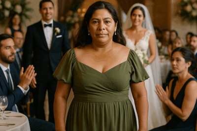 “La empleada de limpieza que jamás imaginó ser invitada al lujoso matrimonio de su patrón millonario dejó a todos sin palabras cuando apareció en la ceremonia: su inesperada entrada, su presencia transformadora y el silencio absoluto que provocó revelaron un misterio oculto que cambiaría para siempre la historia de esa familia”