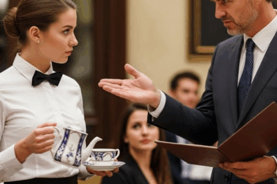 “El Magnate que Pasó la Noche Humillando a Todo el Personal en un Evento Exclusivo Jamás Imaginó que una Joven Camarera Inexperta Sería Quien Lo Enfrentaría con Palabras Tan Contundentes que Helaron el Salón, Silenciaron a los Invitados y Provocaron un Giro que Alteró para Siempre la Reputación del Hombre Más Temido del Lugar”