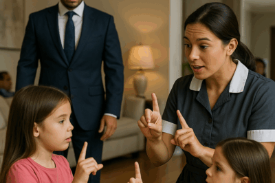 😱 “El Millonario Descubrió Lo Que la Niñera Hacía Cada Noche Con Sus Hijas Gemelas Mudas — Lo Que Encontró No Solo Lo Dejó Sin Palabras, Sino Que Le Cambió la Vida Para Siempre y Expuso Un Secreto Que Ni Todo Su Dinero Podía Comprar.”