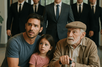 “Un padre soltero ayudaba a un anciano cada mañana sin saber quién era… hasta que un día aparecieron sus abogados con cuatro guardaespaldas y revelaron una verdad que dejó a todos sin palabras.”