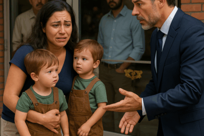 “Una madre desesperada, incapaz de criar sola a sus gemelos, tomó la decisión más difícil de su vida: ofrecer uno de ellos a un multimillonario para que tuviera una vida mejor. Pero lo que el empresario hizo al escuchar su súplica dejó a todos en shock. Su respuesta cambió el destino de tres vidas y reveló una verdad que nadie esperaba, mostrando que el verdadero amor no se mide con dinero, sino con compasión.”