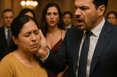 “¡Cállate!” — El Matón Millonario Abofeteó a una Mujer Sencilla Frente a Todos, Convencido de que Era una Don Nadie sin Voz ni Poder… Sin Saber que Aquella Señora Callada y Humilde Estaba Casada con el Verdadero Líder del Imperio Empresarial que Él Pretendía Controlar, y que Su Violencia no Solo Lo Destruiría Socialmente, sino que Revelaría un Pasado Oscuro Capaz de Hundir a Toda su Familia