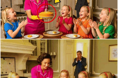 “El millonario regresó inesperadamente a su mansión, convencido de que solo encontraría silencio y rutina… pero al cruzar la puerta principal quedó paralizado: la escena que vio con la niñera y las cuadrigémeas fue tan sorprendente, tan intensa y tan cargada de misterio, que no pudo contener las lágrimas. Lo que ocurrió después reveló secretos, emociones ocultas y un giro que nadie habría imaginado.”