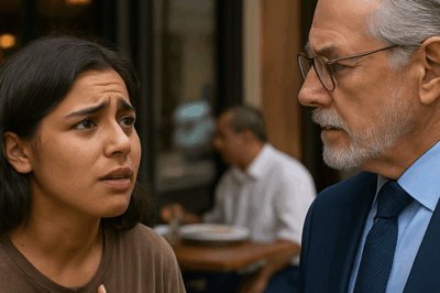 “‘¿Puedo comer las sobras, señor?’ — La frase que hizo detener el tiempo. El millonario que nunca sonreía miró los ojos de una joven hambrienta frente a su restaurante de lujo… y lo que descubrió cambió su vida para siempre. Una historia de redención, destino y una verdad escondida bajo la apariencia de dos mundos que jamás debieron cruzarse… hasta ese día.”