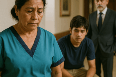 “El millonario jamás imaginó que la empleada de limpieza había entregado todo su salario para ayudar a su hijo a escondidas; cuando finalmente descubrió la verdad, ya era demasiado tarde para revertir las consecuencias y el misterio detrás de aquel sacrificio desató una revelación que dejó a todos sin palabras en la mansión”