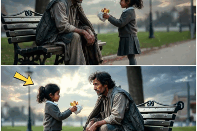 🚨Una niña compró un simple sándwich para un mendigo que todos ignoraban… sin imaginar que aquel hombre escondía una vida secreta. Tres días después, un auto de lujo se detuvo frente a su casa y el “mendigo” apareció en la puerta. Lo que reveló dejó a la familia paralizada y desató una historia tan impactante que nadie del vecindario ha podido olvidar.🔥