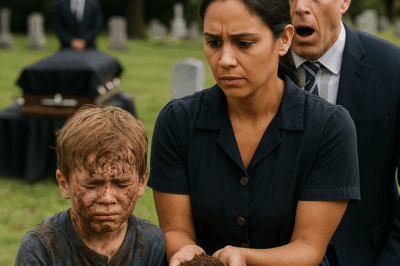 “La madrastra del hijo del millonario ideó un plan aterrador: fingió su muerte y lo enterró vivo para quedarse con toda la herencia. Pero la sirvienta, guiada por un presentimiento, hizo algo que nadie creería posible… y lo que descubrió esa noche cambió el destino de todos.”