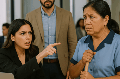 “‘Te doy 50 mil reales si logras traducir esto’, se burló la jefa millonaria frente a toda la oficina — pero segundos después, la empleada de limpieza humilde la dejó sin palabras. Lo que nadie sabía era que aquella mujer tenía un pasado secreto y un talento inesperado que cambiaría por completo el destino de todos los presentes en una de las escenas más impactantes de la empresa.”