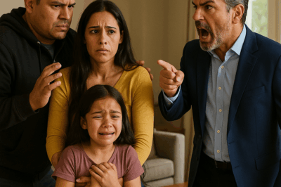 “Una niña aterrorizada imploró entre lágrimas: ‘¡No nos hagas daño!’ segundos antes de que su padre, un poderoso empresario, irrumpiera en la casa y gritara con una furia que heló la sangre de todos. Nadie podía imaginar lo que descubriría en ese instante… un secreto oculto durante años que cambiaría el destino de su familia para siempre.”