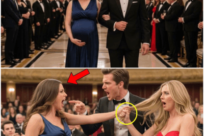 La Esposa Embarazada Humillada en Plena Gala: Él Creyó Tener el Control Hasta que el Salón Entero Enmudeció al Verla Sufrir, y Justo Cuando el Silencio Parecía Insostenible, Ella Señaló a una Mujer Entre los Invitados, Pronunció su Nombre y Desató la Revelación Más Sorprendente del Año