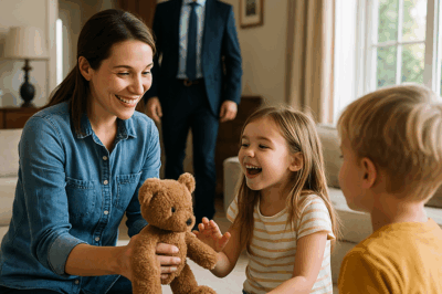 💥EL MILLONARIO LLEGÓ SIN AVISAR Y VIO A LA NIÑERA CON SUS HIJOS… LO QUE VIO LO DEJÓ SIN ALIENTO 😱🔥