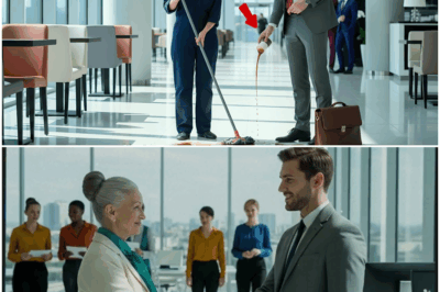 “¡Una humillación que terminó en el giro más inesperado! Un empleado se burló de la mujer de limpieza frente a todo el personal, convencido de que jamás lo enfrentarían… pero cuando su verdadera identidad salió a la luz, el silencio se adueñó de la oficina y todos quedaron impactados por una revelación que cambiaría el rumbo de la empresa para siempre.”